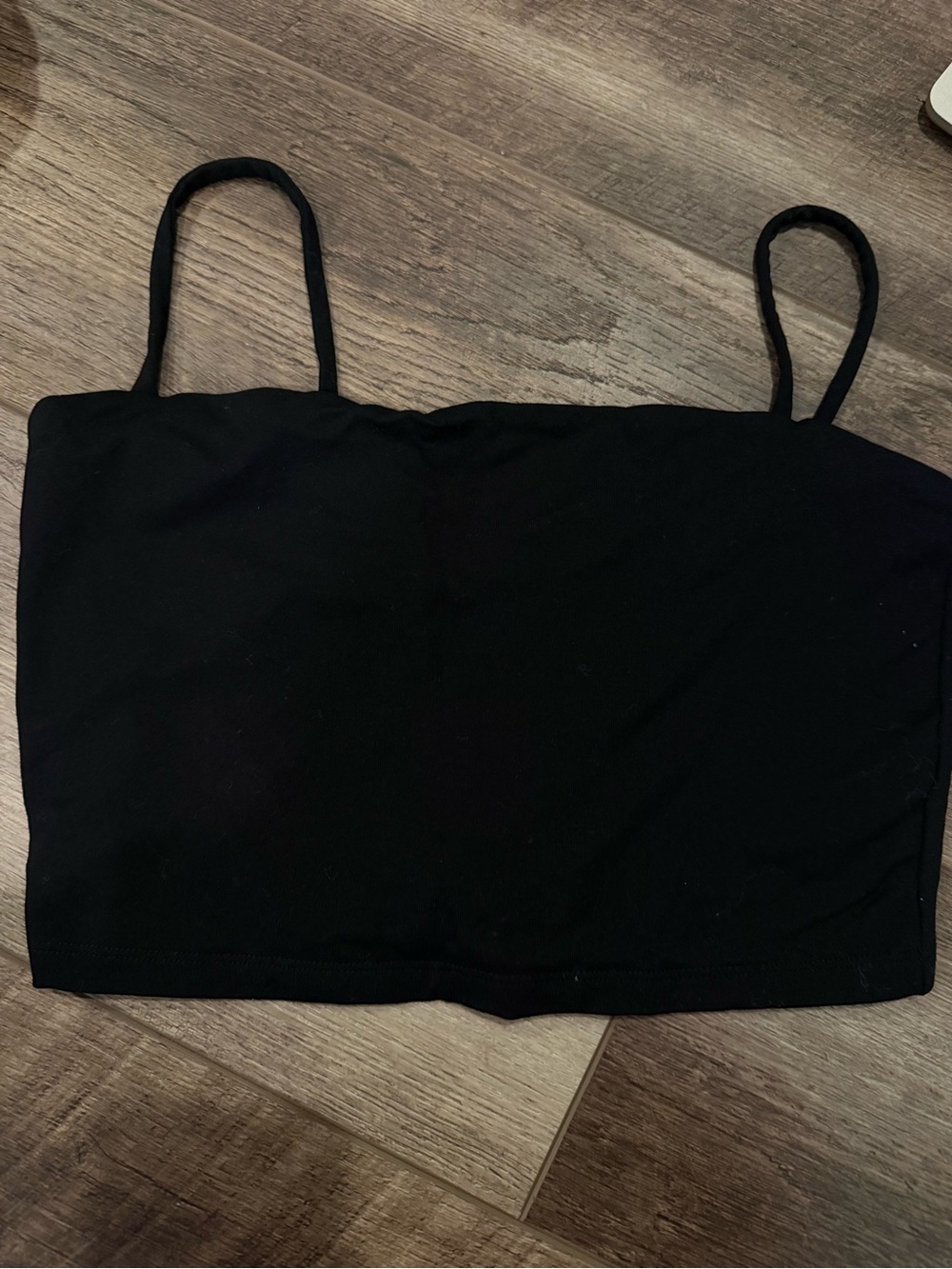 Susana Monaco Black Crop Tank